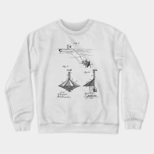 Swimming Apparatus Vintage Patent Hand Drawing Crewneck Sweatshirt